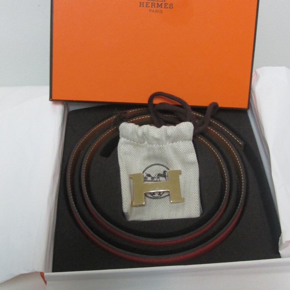 Hermes belt buckle & Reversible leather - Picture 4 of 12